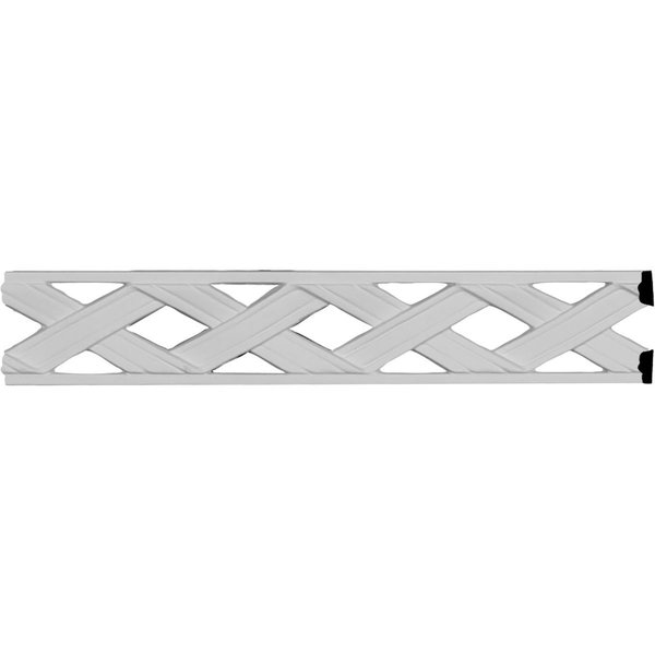 Ekena Millwork SAMPLE - 2 1/8"H x 1/4"P x 12"L Ribbon Pierced Panel Moulding SAMPLE-PML02X01RI